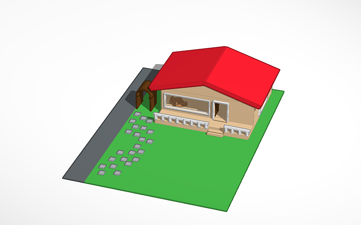 3D design Basic House - Tinkercad