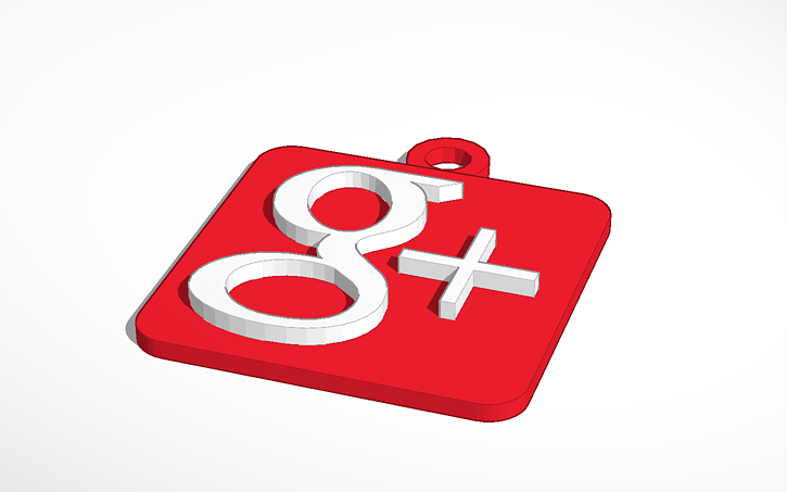 3D design Google Keychain - Tinkercad