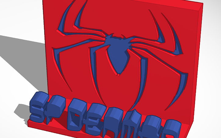 3d Design Spider Man Tinkercad 3201