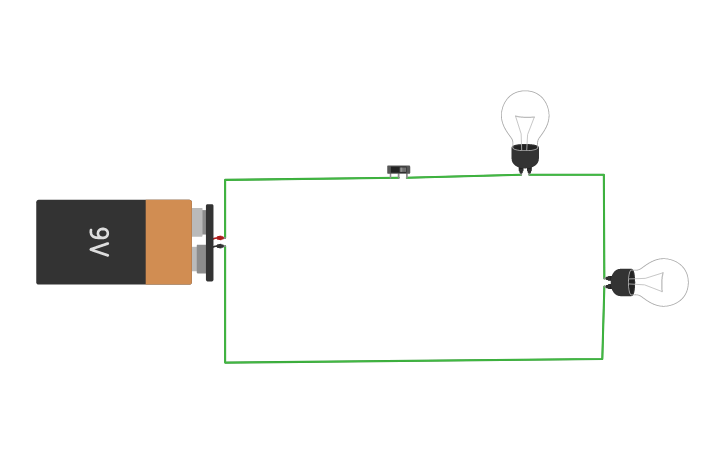 Circuit design 2 Lamparas en serie jared | Tinkercad