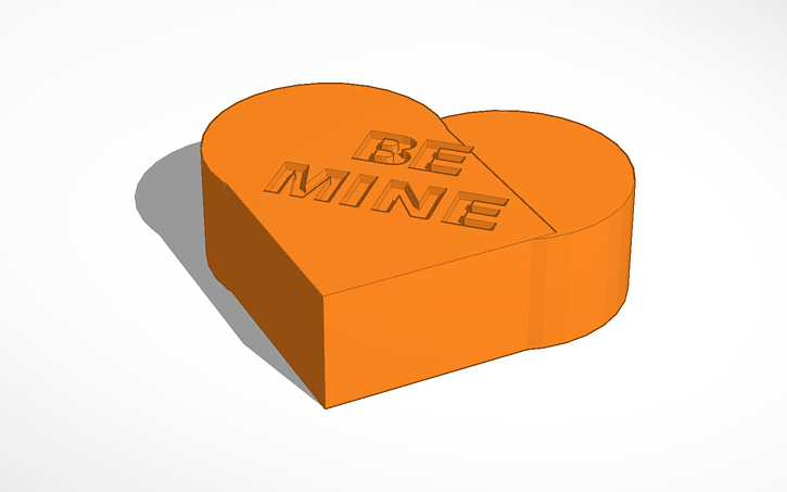 3d Design Be Mine Valentine Tinkercad 3864