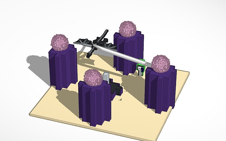 3D design Copy of The End World - Minecraft - Tinkercad