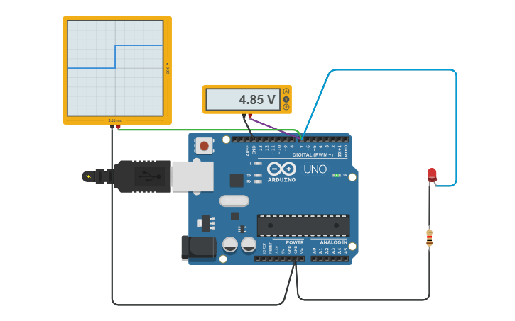 Circuit design DIGITAL OSCILLOSCOPE - Tinkercad