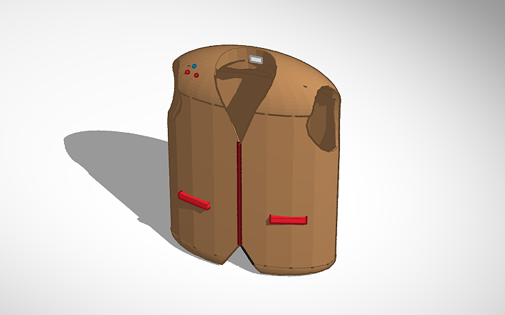 3D design Closed Vest - Tinkercad