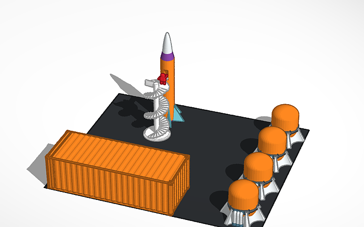 3D Design Rocket Launch Pad Tinkercad 3d-design-rocket-launch-pad-tinkercad