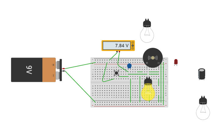 Circuit design Cap Charge/Discharge | Tinkercad