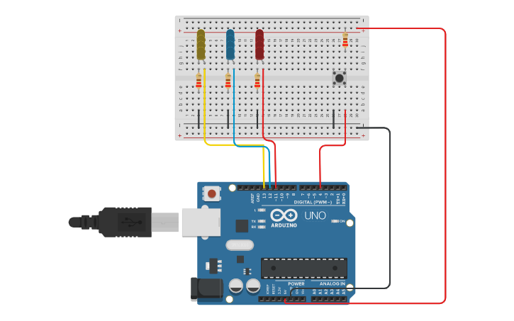 Circuit design Bandera de Colombia - Tinkercad