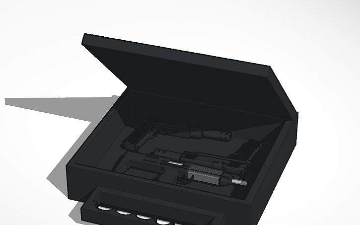 3D design Hitman Gun Case - Tinkercad