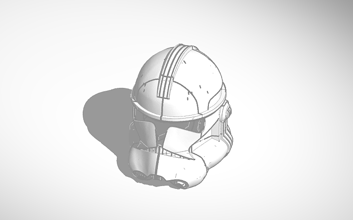 3D design Clone Trooper Phase 2 helmet - Tinkercad