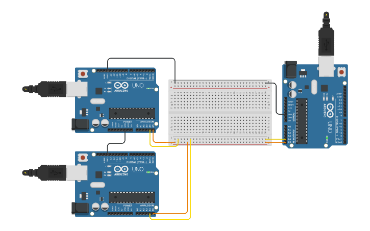 Circuit design I2C Task #1 | Tinkercad