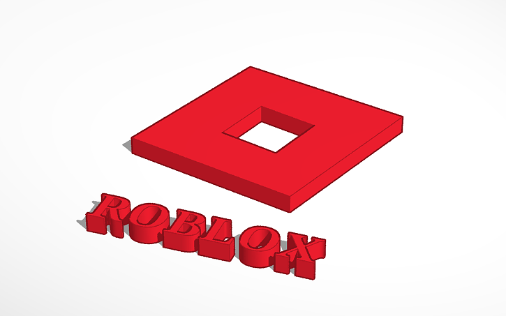 Roblox Sign Tinkercad