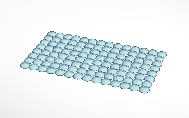 3D design Bubble Wrap Texture - Tinkercad