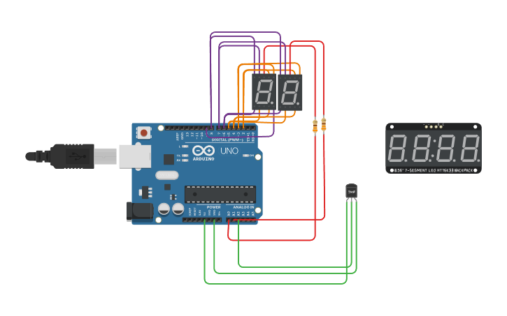Circuit design lab 5_c(display temp. on 7 segment clock display ...