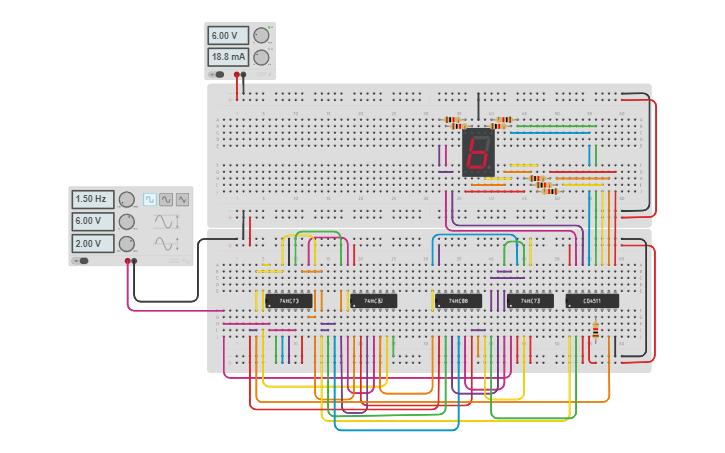 Circuit design Number 1 - Tinkercad
