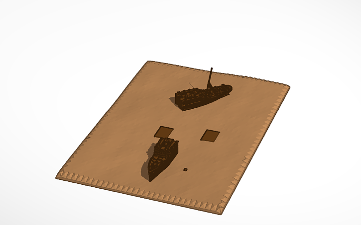 3d Design Titanic Wreck - Tinkercad