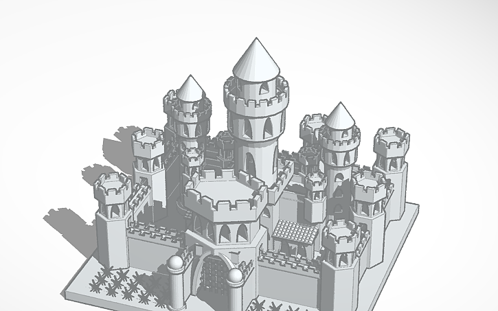 Solidworks Castle Drawing 3D design My Castle - Tinkercad