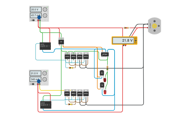 Circuit design Ground Separation Take 3 - Tinkercad