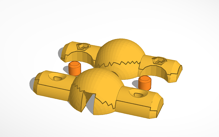 3D design POIGNEE IGINS parapente - Tinkercad