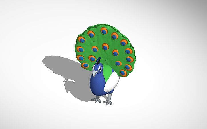 3D design Peacock - Tinkercad