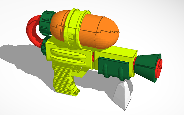 Splatoon Shot 3D design Copy of Splatoon 1 Splattershot & Splatoon 2 Splattershot ...