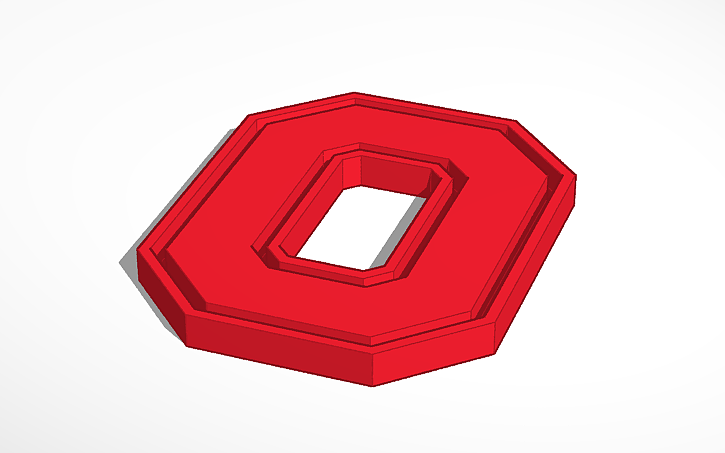 3D design Block O - Tinkercad