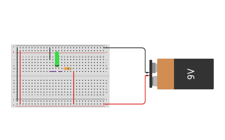 Circuit design 4 leds en paralelo, - Tinkercad