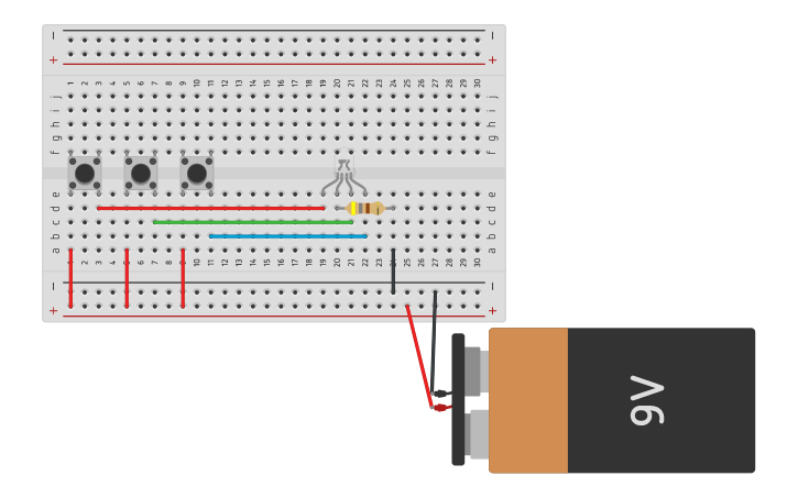 Circuit design ejercicio LED RGB | Tinkercad