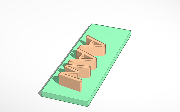 3D design keychain design 1 - Tinkercad