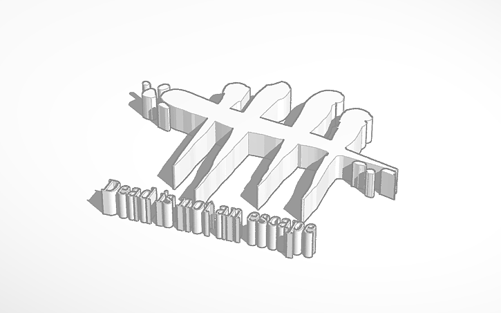 Dead By Daylight Logo Tinkercad Dead By Daylight Logo Tinkercad