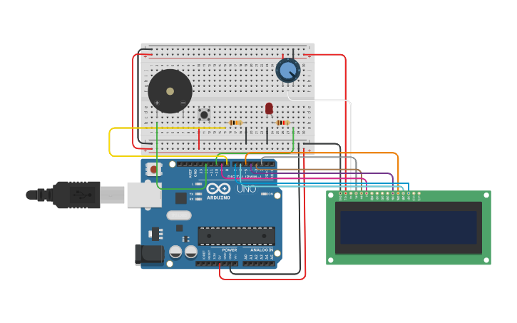 Circuit design lcd | Tinkercad