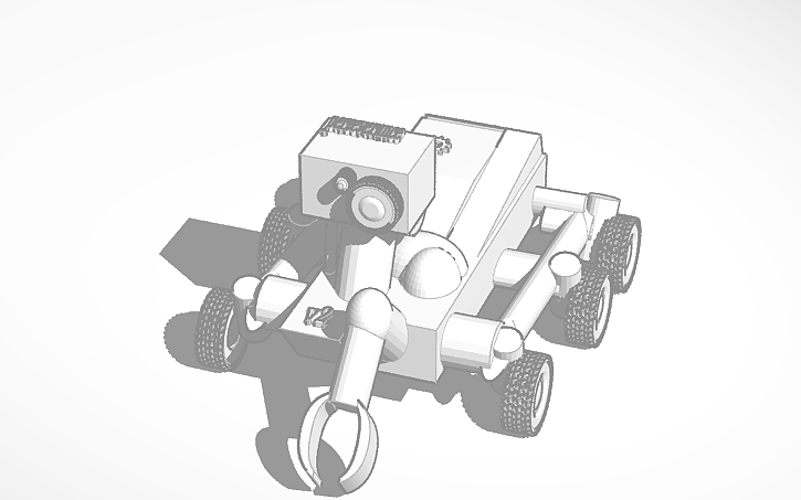 Cad Block Mars Rover 3D design mars rover Cruz - Tinkercad
