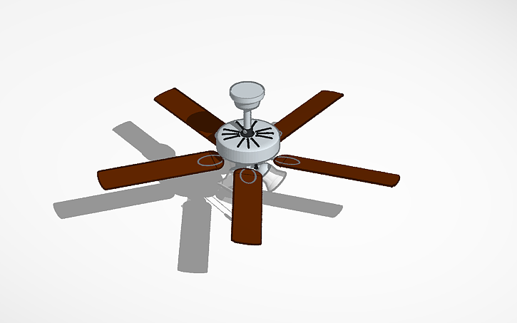 3D design Ceiling Fan - Tinkercad