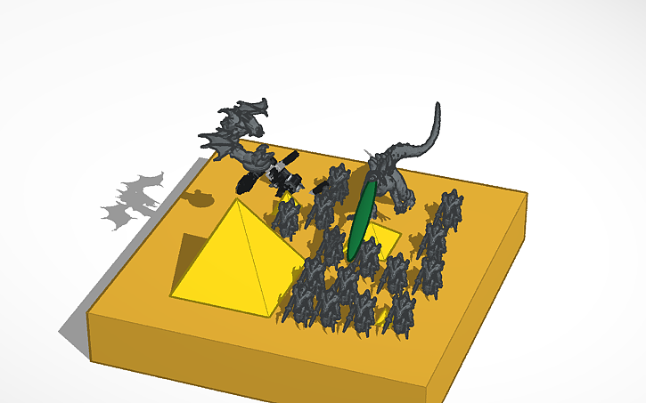 3D design dangerous desert of zerg | Tinkercad