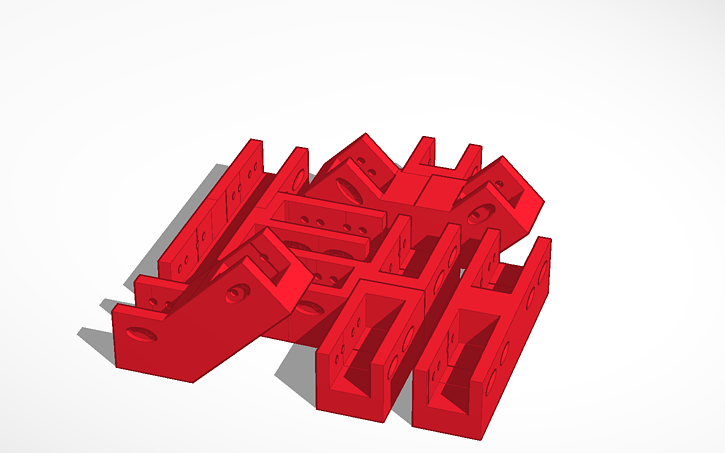 3D design T profile 20x20 corner | Tinkercad