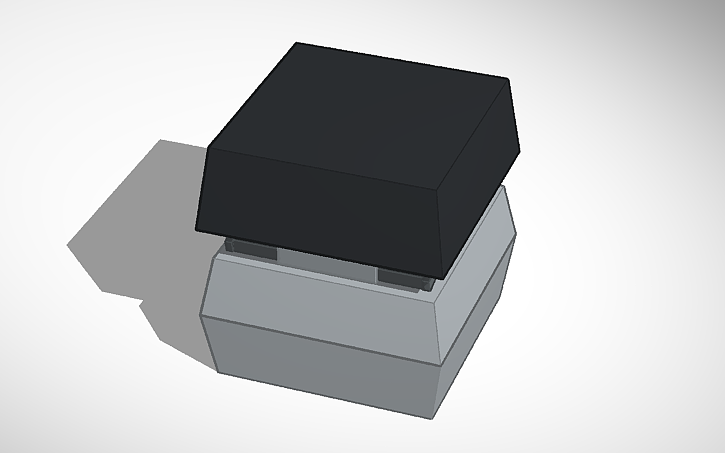 3D design Green mechanical switch - Tinkercad