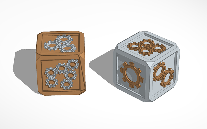 3D design Steampunk 2D6 | Tinkercad