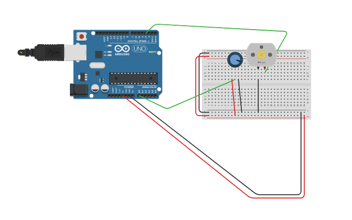 Circuit design Aula 4 - Arduíno - Tinkercad