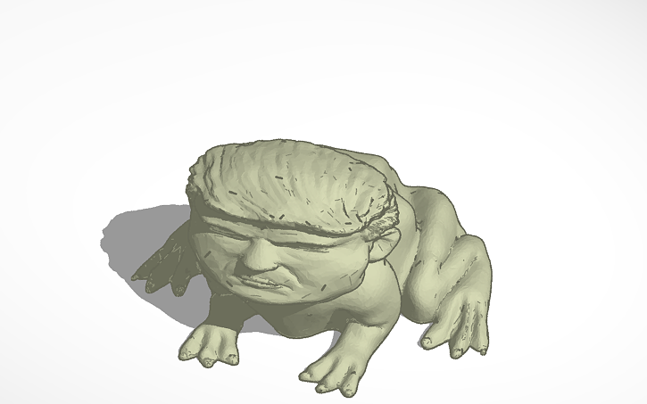 Frog Solidworks 3D design frog - Tinkercad