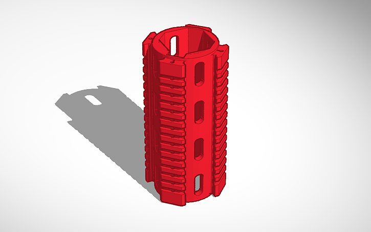 3D design handguard - Tinkercad