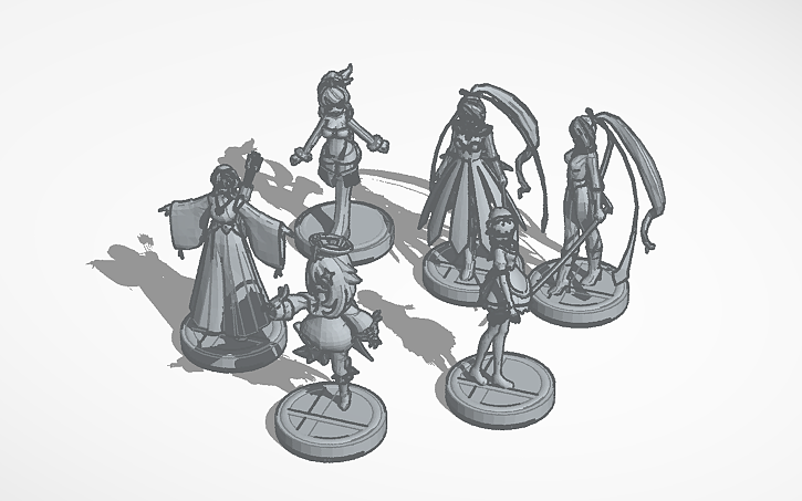 3D design Fanmade Amiibos #1 - Tinkercad