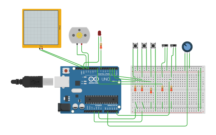 Circuit design Copy of Power Window | Tinkercad