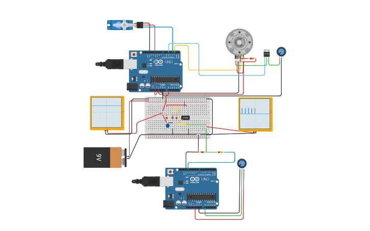 Circuit design Copy of Human arm EMG simulator - Tinkercad