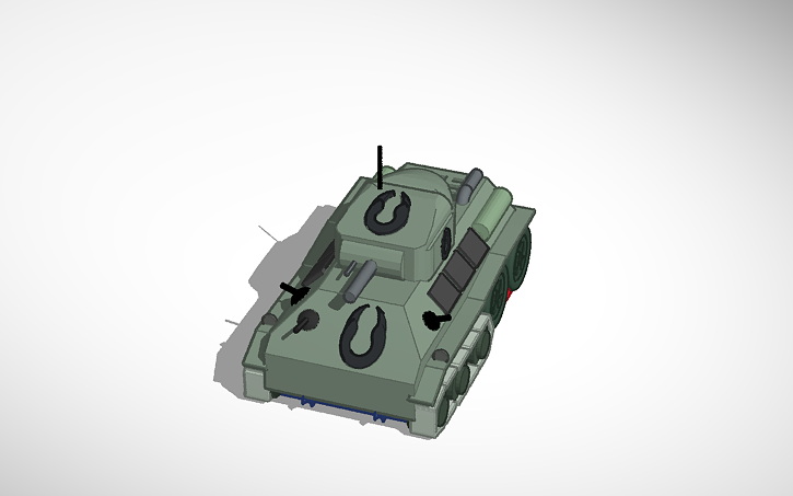 3D design !printable! minitank - Tinkercad