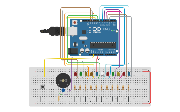 Circuit design Lab 2 additional task 3 - Tinkercad