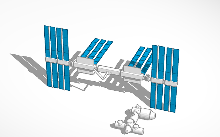 Iss Radiator Cad 3D design Copy of ISS | Tinkercad