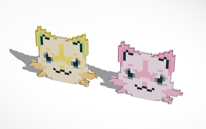 3D design Weevolt Pixel Art | Tinkercad