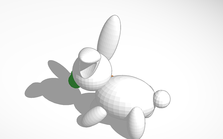 3D design rabbit - Tinkercad