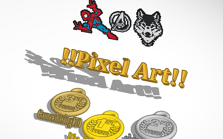 3d Design Pixel Art Contest Winners Announced Tinkercad