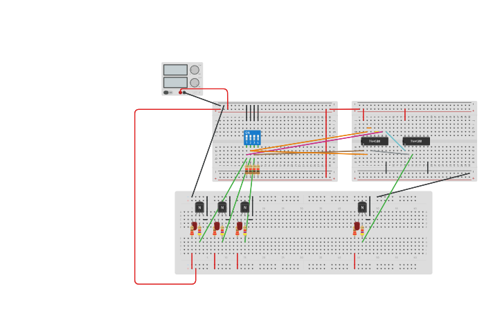 Circuit design TP1 Exo3 - Tinkercad