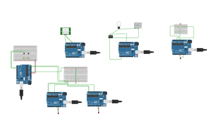 Circuit design Master slave example - Tinkercad